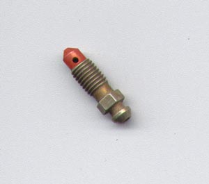 Modified brake bleeder screw